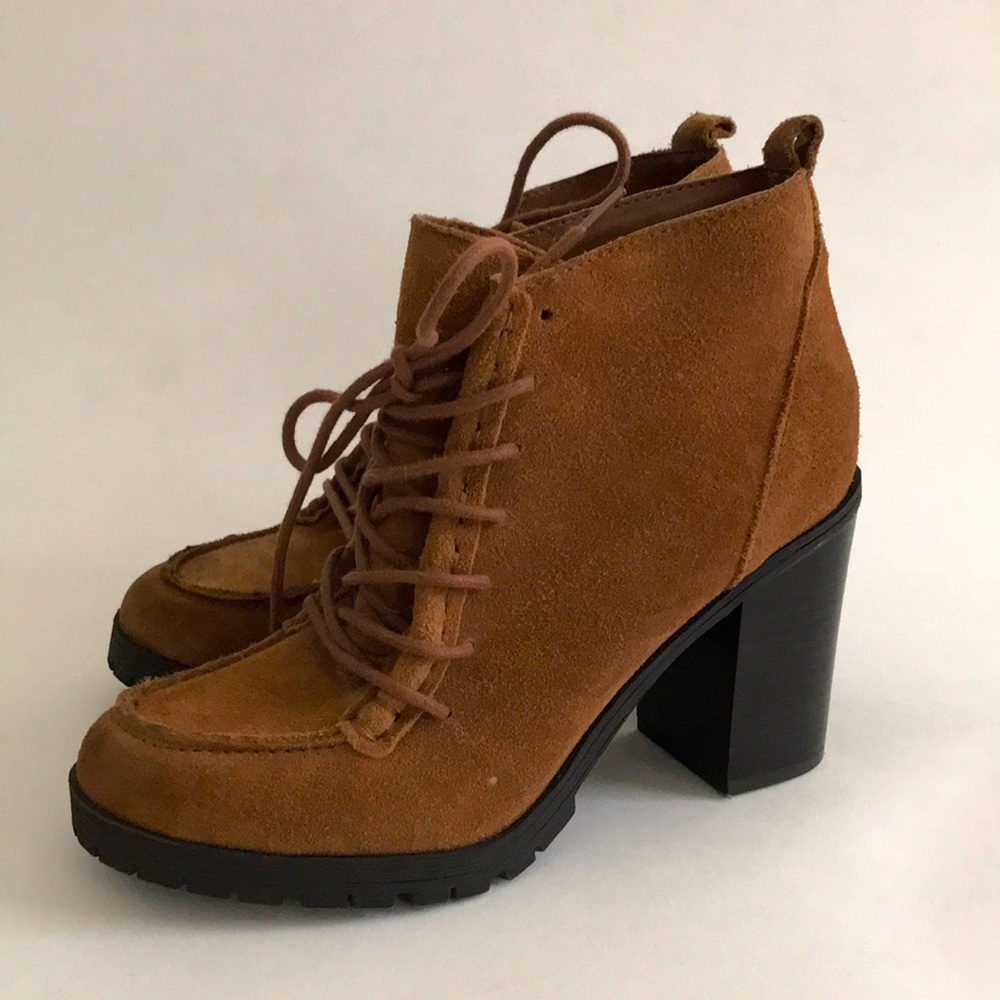 Sam Edelman Denver Lace-Up Suede Bootie